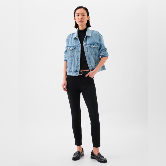 GAP Women’s Bi-Stretch Skinny Ankle Pants Black 14 Reg Large - Picture 6 of 16